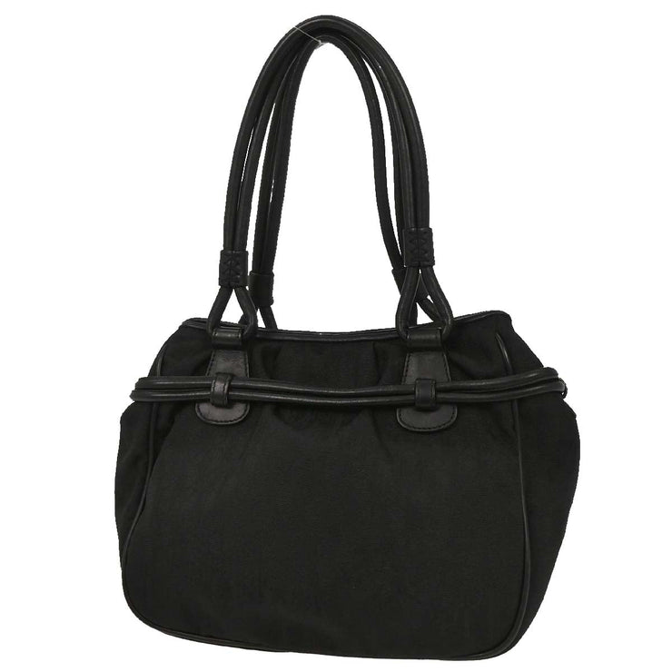Christian Dior Black Diorissimo Bow Trotter Tote Bag 00-BO-1027 125267