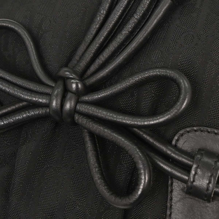 Christian Dior Black Diorissimo Bow Trotter Tote Bag 00-BO-1027 125267