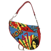 Christian Dior Red Dior Mania Saddle Handbag 01RU1013 125270