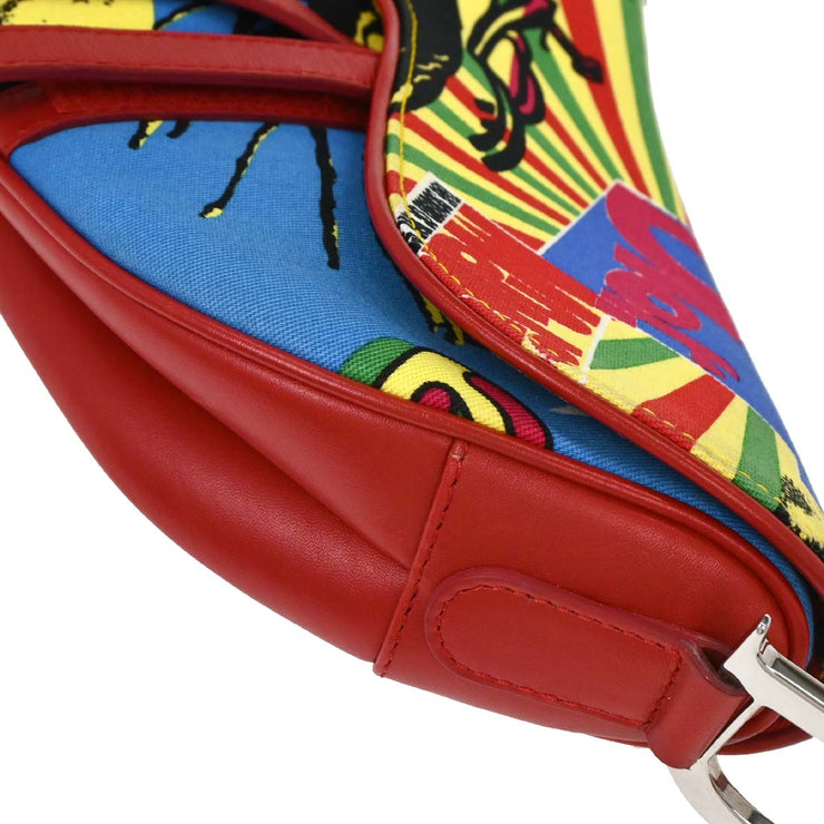 Christian Dior Red Dior Mania Saddle Handbag 01RU1013 125270