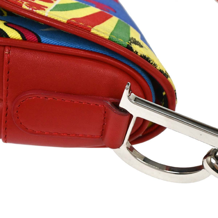 Christian Dior Red Dior Mania Saddle Handbag 01RU1013 125270