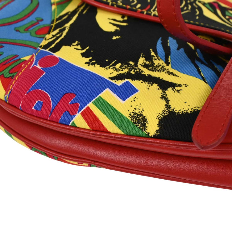 Christian Dior Red Dior Mania Saddle Handbag 01RU1013 125270