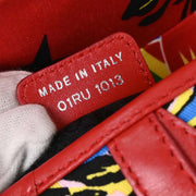 Christian Dior Red Dior Mania Saddle Handbag 01RU1013 125270