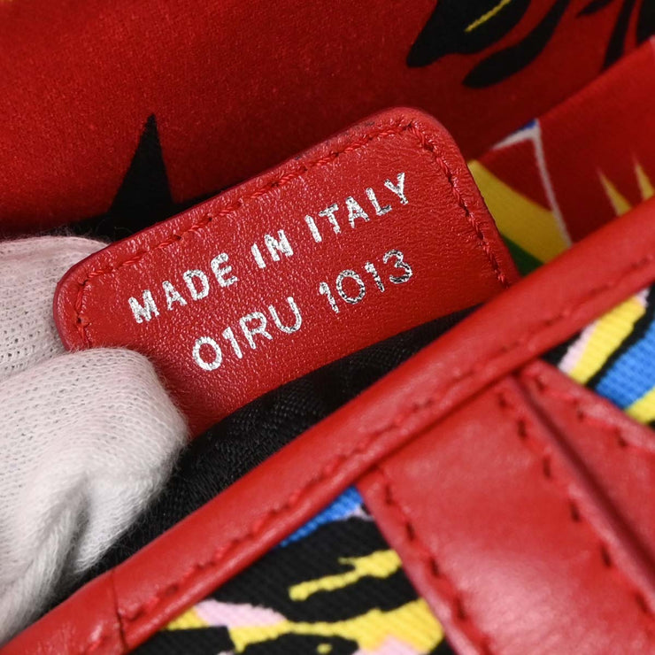 Christian Dior Red Dior Mania Saddle Handbag 01RU1013 125270