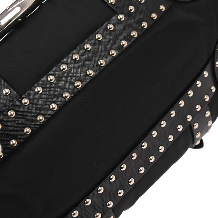 Prada Black Nylon 2way Handbag 180 125272