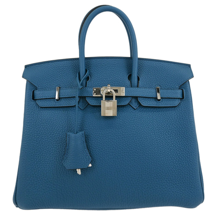 Hermes Cobalt Togo Birkin 25 Handbag XCT025IZ 125276
