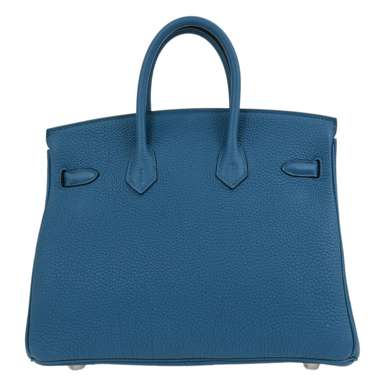 Hermes Cobalt Togo Birkin 25 Handbag XCT025IZ 125276