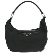 Prada Black Nylon Hobo Handbag 165 125288