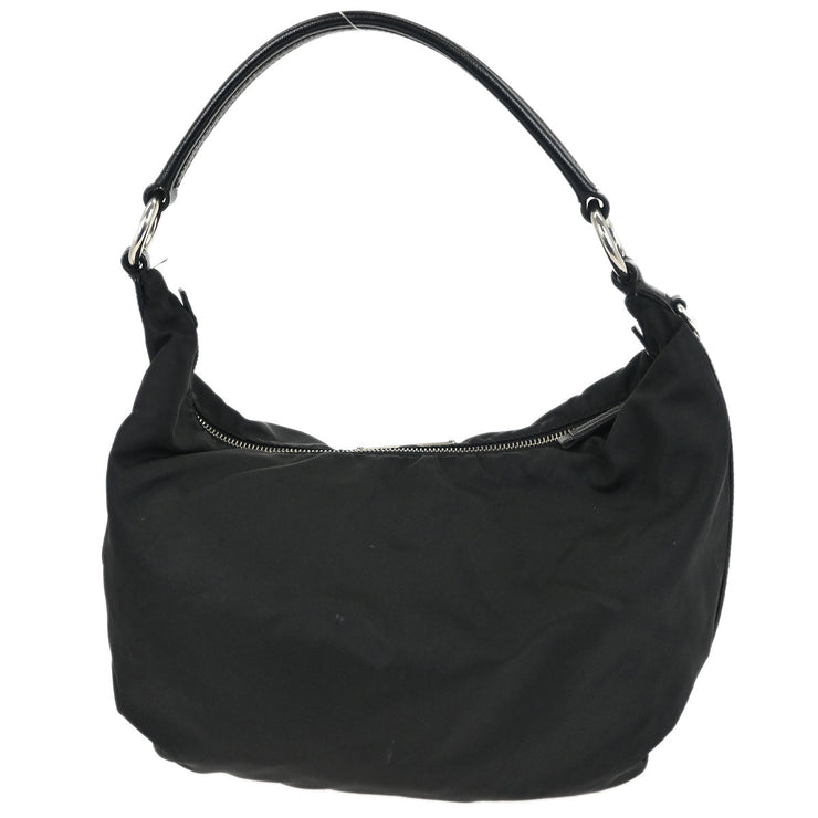Prada Black Nylon Hobo Handbag 165 125288