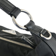 Prada Black Nylon Hobo Handbag 165 125288