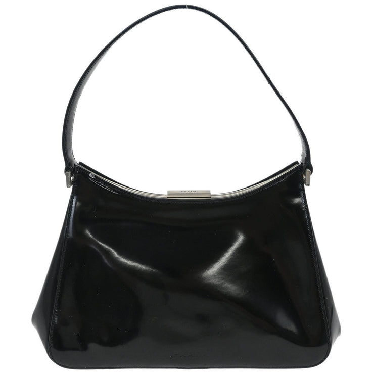 Prada Black Patent Leather Handbag 24 125290