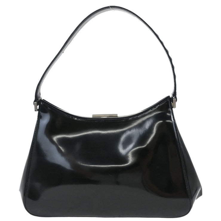 Prada Black Patent Leather Handbag 24 125290