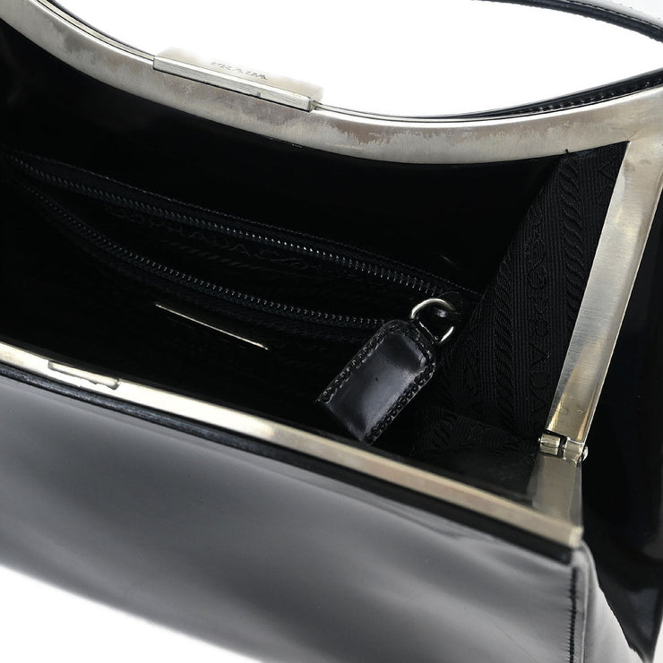 Prada Black Patent Leather Handbag 24 125290