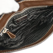 Prada Brown Leather Handbag BR1827 7M 125291
