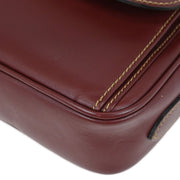 Cartier Bordeaux Leather must de Cartier Shoulder Bag 125293