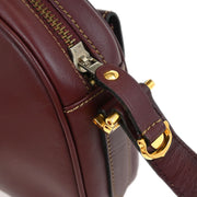 Cartier Bordeaux Leather must de Cartier Shoulder Bag 125293