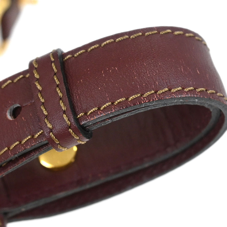 Cartier Bordeaux Leather must de Cartier Shoulder Bag 125293