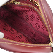 Cartier Bordeaux Leather must de Cartier Shoulder Bag 125293