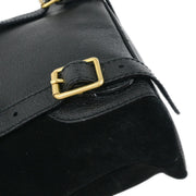 Gucci Black Suede Bamboo Backpack 003.2852.0030.0 125294