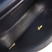 Chanel Navy Calfskin Single Flap Shoulder Bag 125312