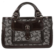Celine Brown Black C Macadam Boogie Bag Handbag CUS0/16 125701