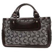 Celine Brown Black C Macadam Boogie Bag Handbag CUS0/16 125701