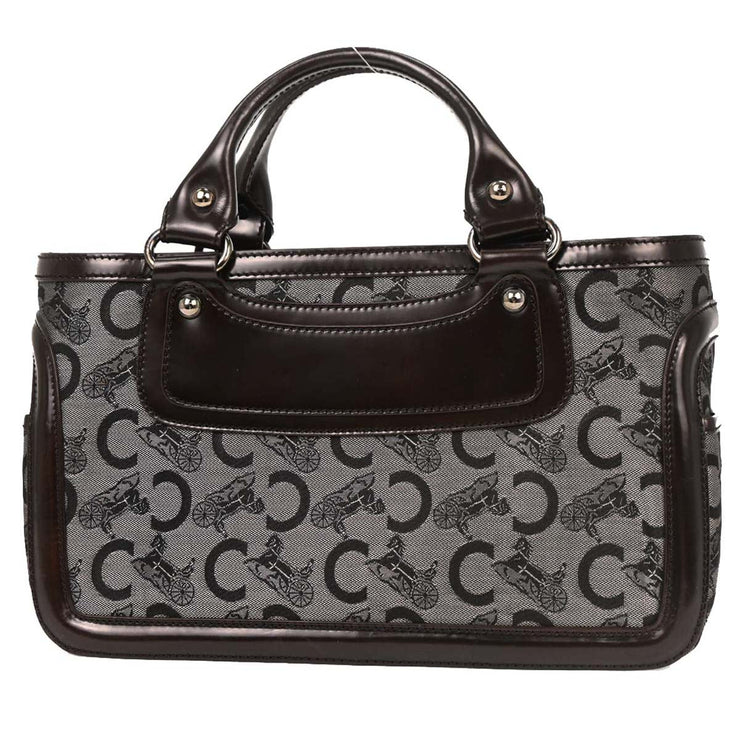 Celine Brown Black C Macadam Boogie Bag Handbag CUS0/16 125701