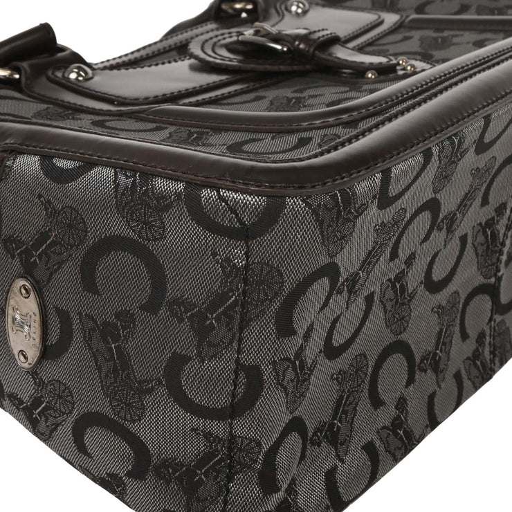 Celine Brown Black C Macadam Boogie Bag Handbag CUS0/16 125701