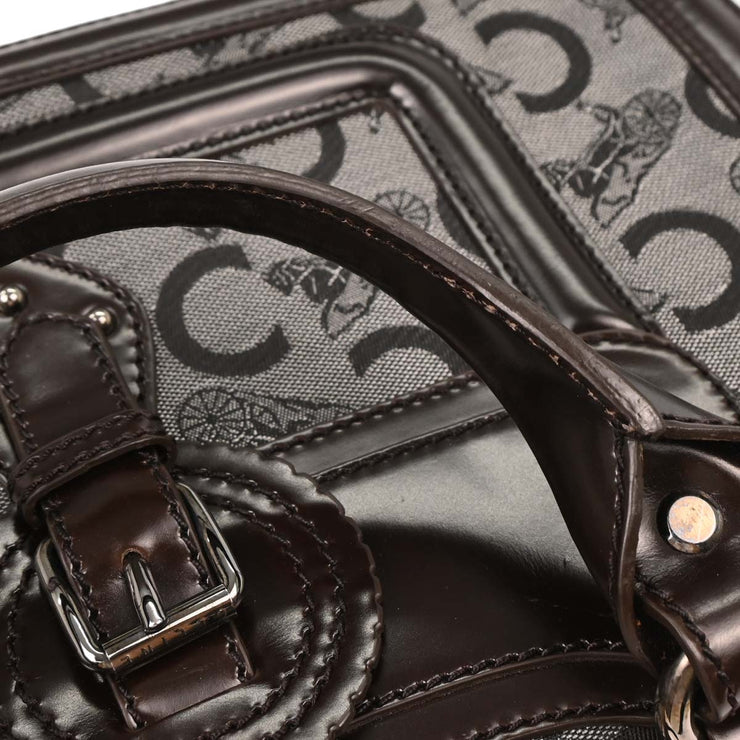 Celine Brown Black C Macadam Boogie Bag Handbag CUS0/16 125701