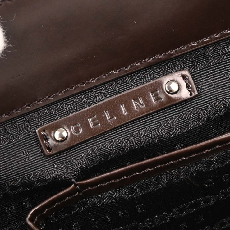 Celine Brown Black C Macadam Boogie Bag Handbag CUS0/16 125701