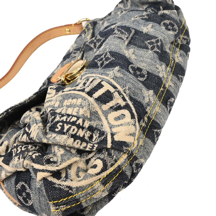 Louis Vuitton Blue Monogram Denim Mini Pleaty Raye Handbag M95333 SR1026 125702