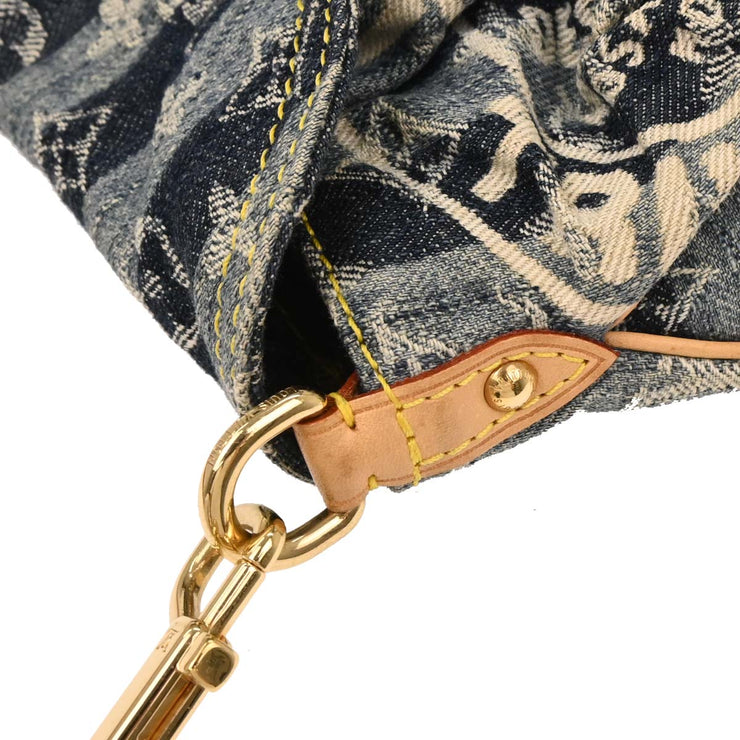 Louis Vuitton Blue Monogram Denim Mini Pleaty Raye Handbag M95333 SR1026 125702