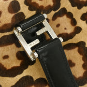 Fendi * Brown Pony Hair Leopard Tote Bag 2354/26329/089 125705