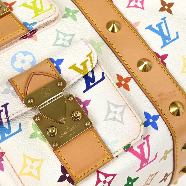 Louis Vuitton White Monogram Multicolor Keepall 45 Handbag M92641 FL0064 125721