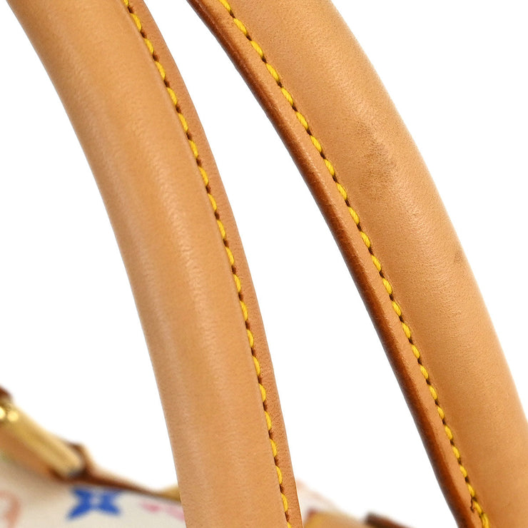 Louis Vuitton White Monogram Multicolor Keepall 45 Handbag M92641 FL0064 125721