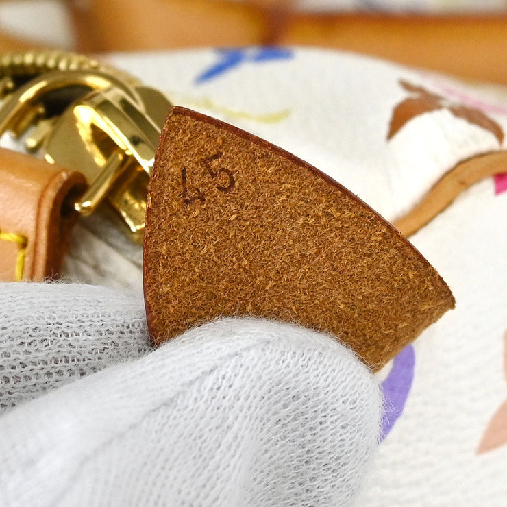 Louis Vuitton White Monogram Multicolor Keepall 45 Handbag M92641 FL0064 125721