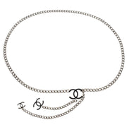 Chanel Chain Belt Silver CC Small Good 05V 125726