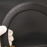 Christian Dior Black Calfskin Lady Dior 2way Handbag 05-MA-0092 125729