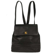 Chanel Black Calfskin Triple CC Backpack 125730
