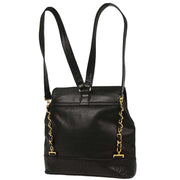 Chanel Black Calfskin Triple CC Backpack 125730