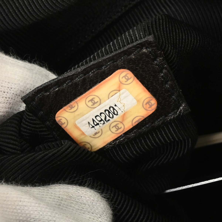 Chanel Black Calfskin Triple CC Backpack 125730