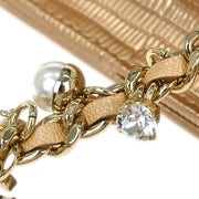 Chanel * Beige Lizard Classic WOC Wallet On Chain 125731