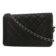 Boy Chanel Black Lambskin WOC Wallet On Chain 125741