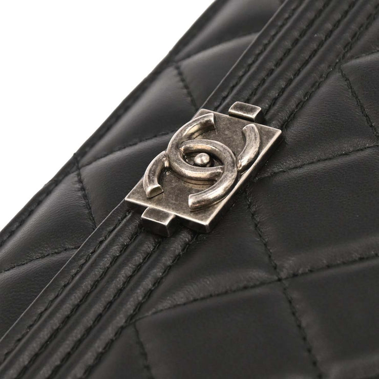 Boy Chanel Black Lambskin WOC Wallet On Chain 125741