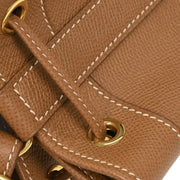 Hermes Courchevel Gold Market GM Bucket Drawstring Shoulder Bag  Circle:Z 126220