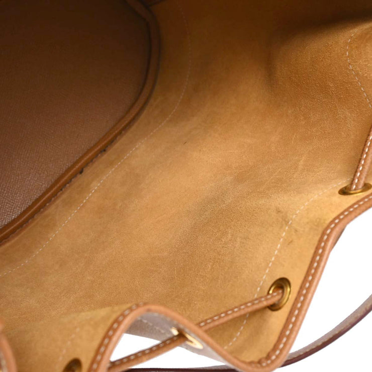 Hermes Courchevel Gold Market GM Bucket Drawstring Shoulder Bag  Circle:Z 126220