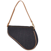 Christian Dior Navy Denim Saddle Handbag PZ1001 126221