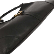 Gucci Black Leather Bamboo Handbag 0014060 002058 126223