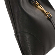 Gucci Black Leather Bamboo Handbag 0014060 002058 126223