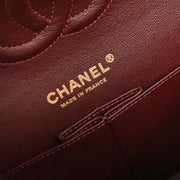 Chanel Black Calfskin Medium Classic Double Flap Shoulder Bag 126227